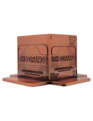 Fanattik Metal Gear Solid 2 Sons of Liberty The Orange Metal Box Limited Edition Replica Antique Gold Edition