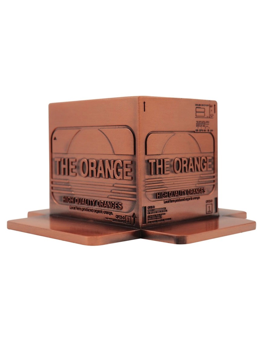 Fanattik Metal Gear Solid 2 Sons of Liberty The Orange Metal Box Limited Edition Replica Antique Gold Edition