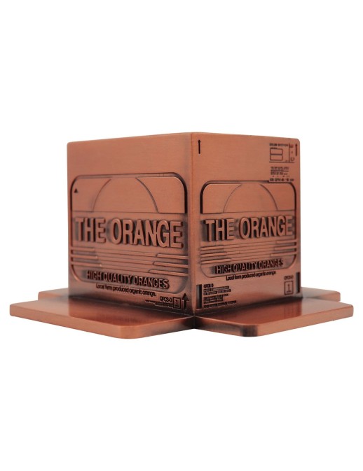 Fanattik Metal Gear Solid 2 Sons of Liberty The Orange Metal Box Limited Edition Replica Antique Gold Edition