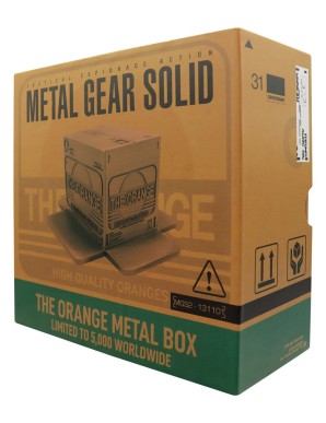Fanattik Metal Gear Solid 2 Sons of Liberty The Orange Metal Box Limited Edition Replica Antique Gold Edition