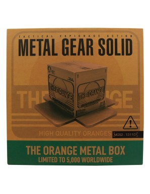 Fanattik Metal Gear Solid 2 Sons of Liberty The Orange Metal Box Limited Edition Replica Antique Gold Edition
