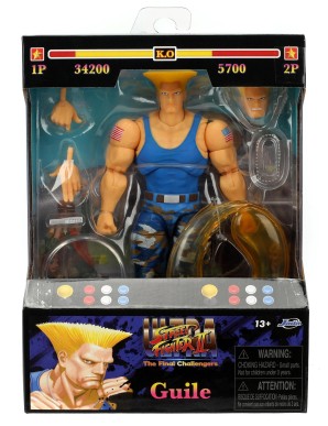 Jada Ultra Street Fighter II The Final Challengers Guile Player 2 Deluxe Version