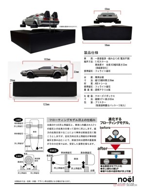 Noel Corporation Back To The Future 2 Time Machine Delorean Floating
