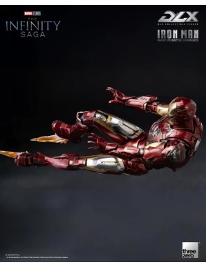 Threezero Avengers Infinity Saga DLX Collectible Figure Iron Man Mark VII Battle Damaged Version