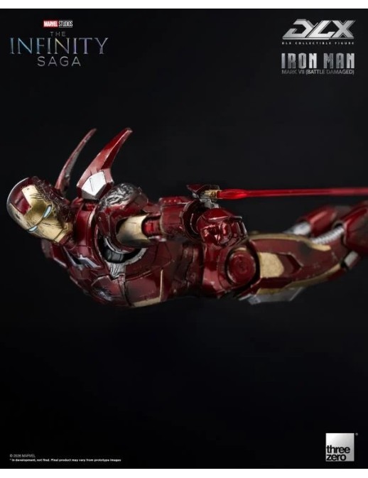 Threezero Avengers Infinity Saga DLX Collectible Figure Iron Man Mark VII Battle Damaged Version