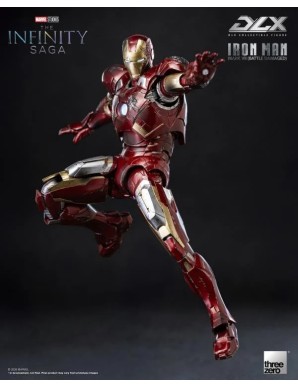 Threezero Avengers Infinity Saga DLX Collectible Figure Iron Man Mark VII Battle Damaged Version