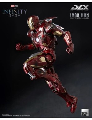 Threezero Avengers Infinity Saga DLX Collectible Figure Iron Man Mark VII Battle Damaged Version