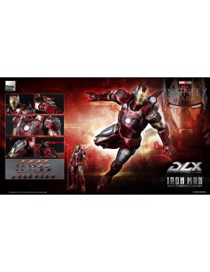 Threezero Avengers Infinity Saga DLX Collectible Figure Iron Man Mark VII Battle Damaged Version