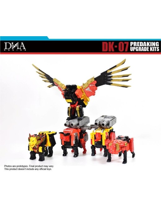 DNA Design DK-07 Upgrade Kit for Transformers Power Of The Primes PP-31 Predaking