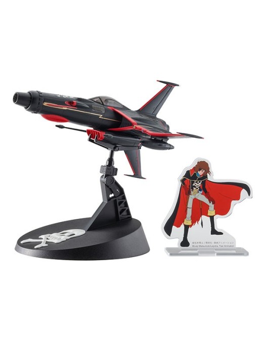 Hasegawa Hobby Kits Creator Works Captain Harlock Space Wolf SW-190 Harlock Custom with Acrylic Stand Figure