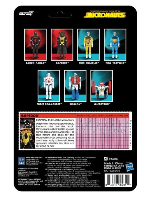 Super7 ReAction+ Micronauts Emperor