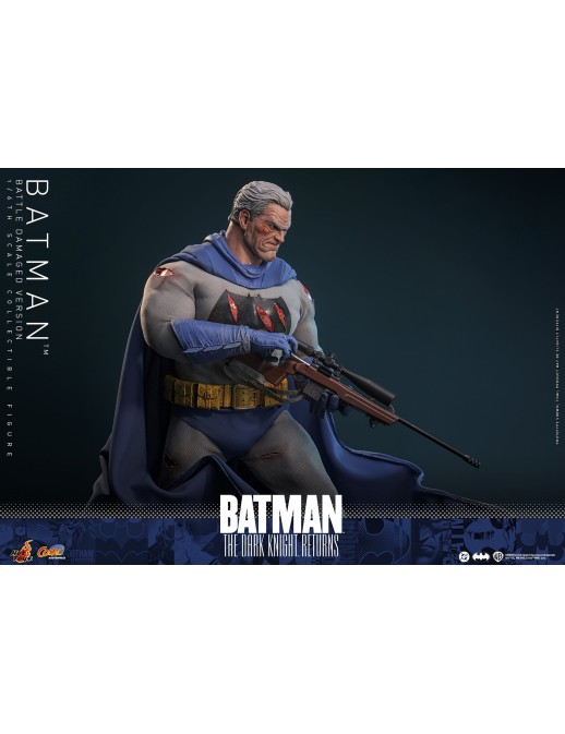 Hot Toys DC Comics Masterpiece Batman The Dark Knight Returns Battle Damaged Version 1/6 Scale Collectible Figure
