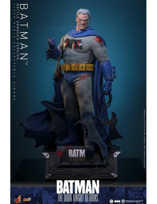 Hot Toys DC Comics Masterpiece Batman The Dark Knight Returns Battle Damaged Version 1/6 Scale Collectible Figure