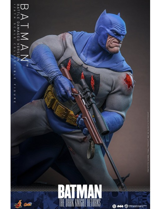 Hot Toys DC Comics Masterpiece Batman The Dark Knight Returns Battle Damaged Version 1/6 Scale Collectible Figure