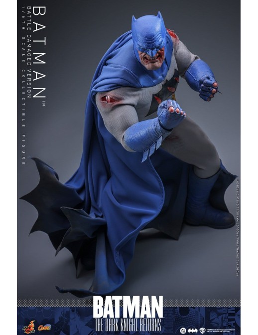 Hot Toys DC Comics Masterpiece Batman The Dark Knight Returns Battle Damaged Version 1/6 Scale Collectible Figure