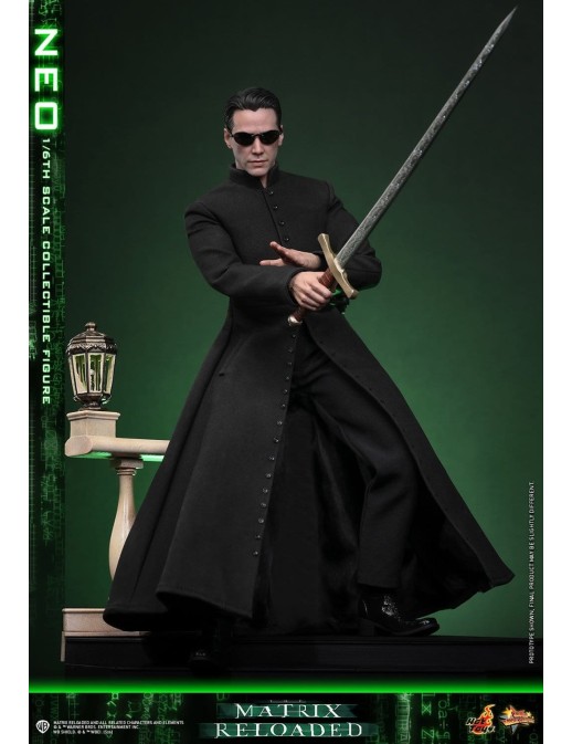Hot Toys Movie Masterpiece The Matrix Reloaded Neo 1/6 Scale Collectible Figure