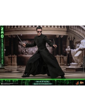Hot Toys Movie Masterpiece The Matrix Reloaded Neo 1/6 Scale Collectible Figure