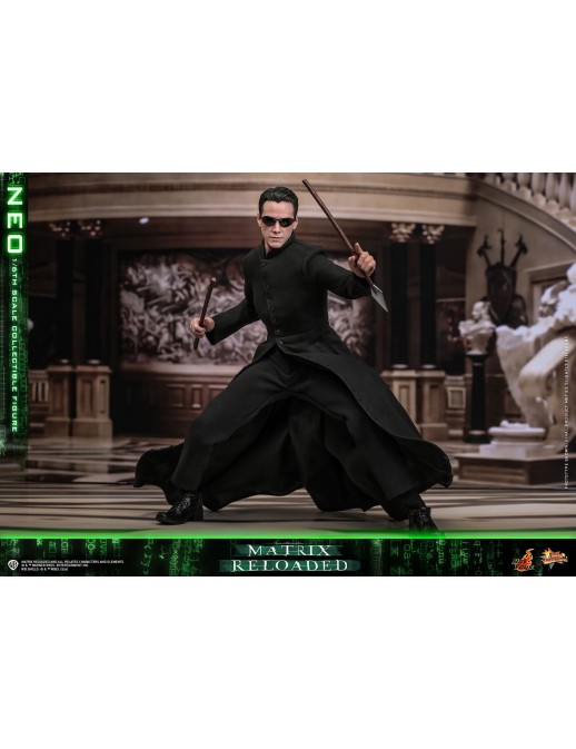 Hot Toys Movie Masterpiece The Matrix Reloaded Neo 1/6 Scale Collectible Figure