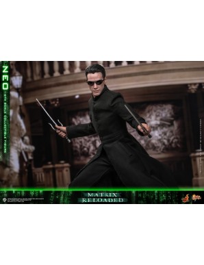 Hot Toys Movie Masterpiece The Matrix Reloaded Neo 1/6 Scale Collectible Figure