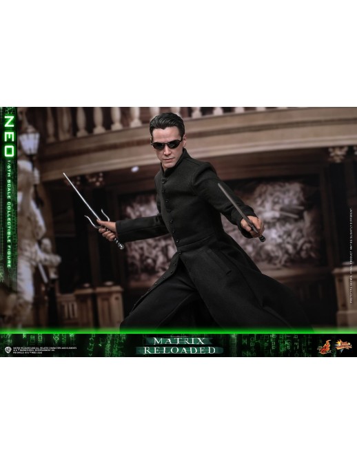 Hot Toys Movie Masterpiece The Matrix Reloaded Neo 1/6 Scale Collectible Figure