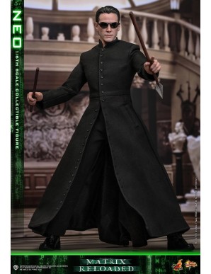 Hot Toys Movie Masterpiece The Matrix Reloaded Neo 1/6 Scale Collectible Figure