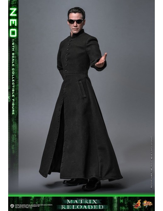 Hot Toys Movie Masterpiece The Matrix Reloaded Neo 1/6 Scale Collectible Figure