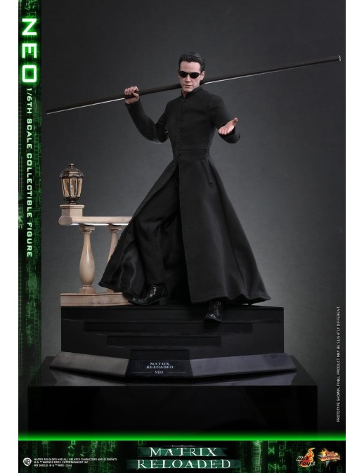 Hot Toys Movie Masterpiece The Matrix Reloaded Neo 1/6 Scale Collectible Figure