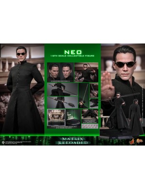 Hot Toys Movie Masterpiece The Matrix Reloaded Neo 1/6 Scale Collectible Figure