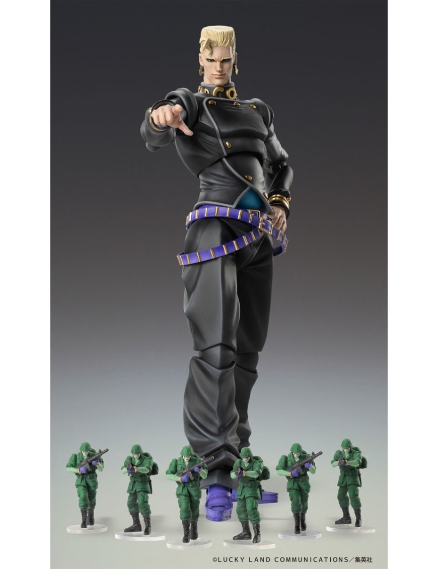 Medicos Super Action Statue JoJo's Bizarre Adventure Diamond is Unbreakable Keicho Nijimura & Bad Company