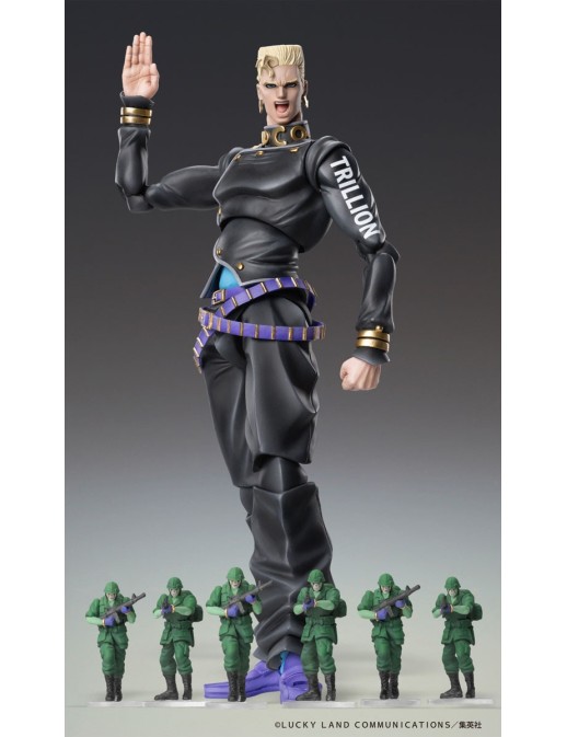Medicos Super Action Statue JoJo's Bizarre Adventure Diamond is Unbreakable Keicho Nijimura & Bad Company