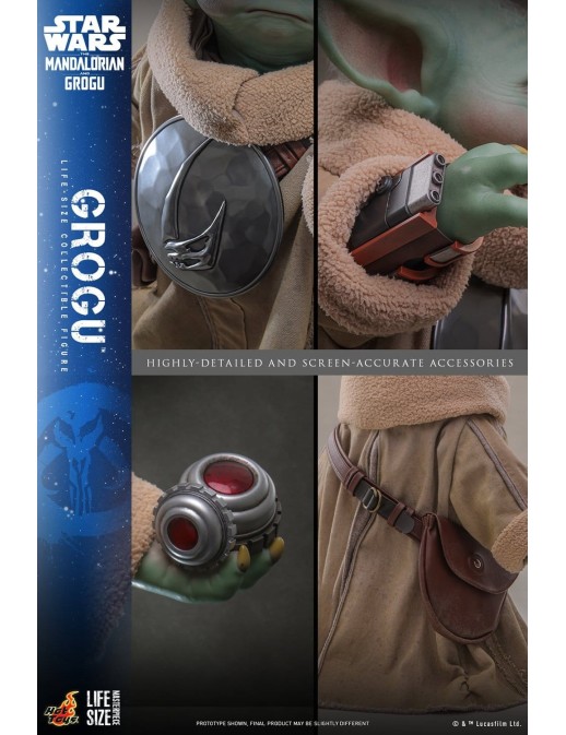 Hot Toys Movie Masterpiece Star Wars The Mandalorian and Grogu Grogu 1/1 Scale Collectible Figure