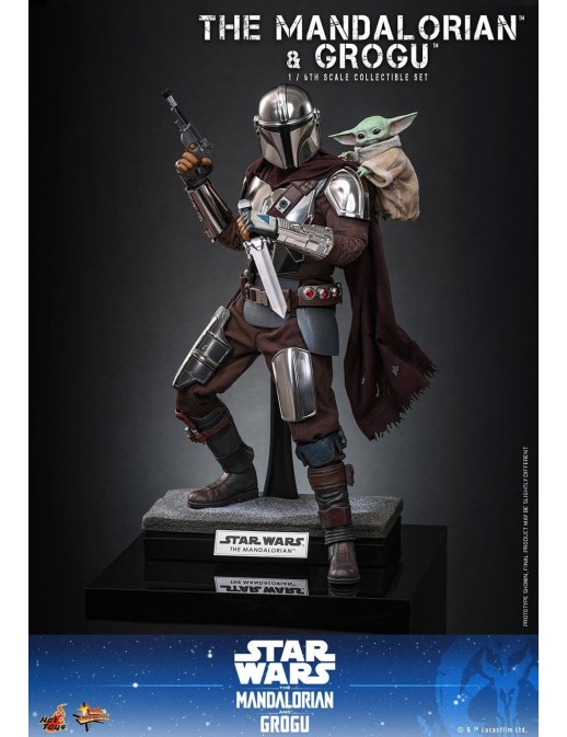 Hot Toys Movie Masterpiece Star Wars The Mandalorian and Grogu 1/6 Scale Collectible Figure
