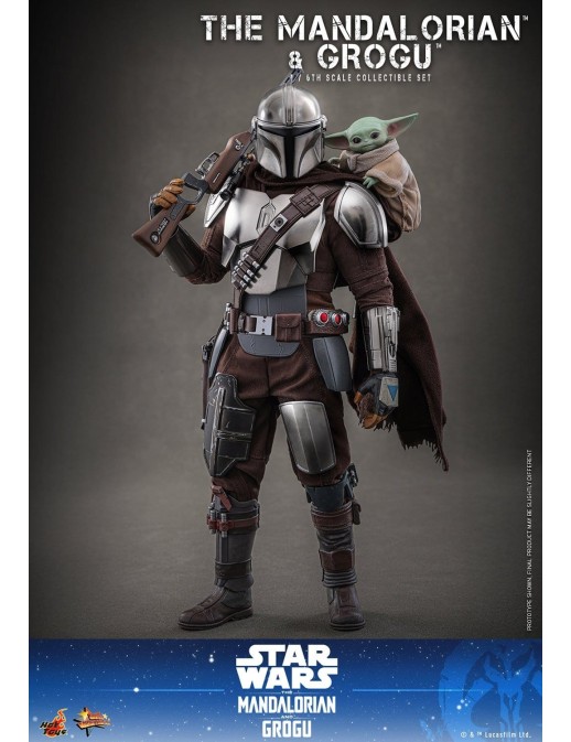 Hot Toys Movie Masterpiece Star Wars The Mandalorian and Grogu 1/6 Scale Collectible Figure