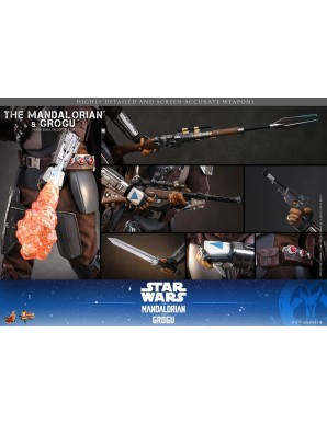 Hot Toys Movie Masterpiece Star Wars The Mandalorian and Grogu 1/6 Scale Collectible Figure