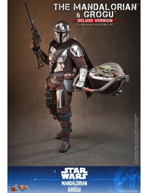 Hot Toys Movie Masterpiece Star Wars The Mandalorian and Grogu 1/6 Scale Collectible Figure Deluxe Version