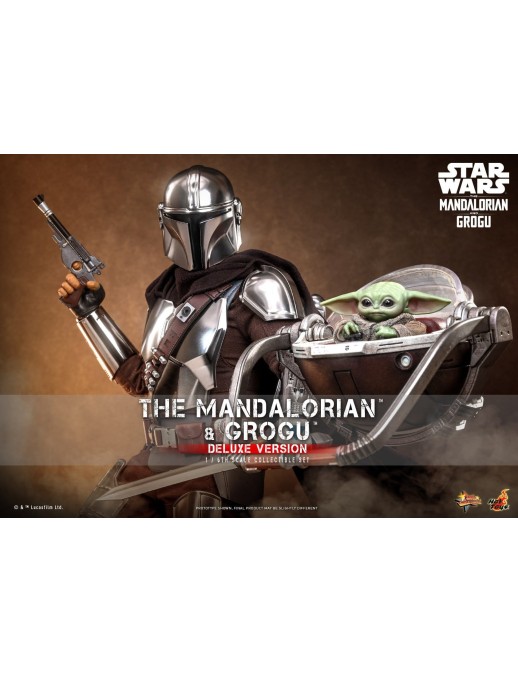Hot Toys Movie Masterpiece Star Wars The Mandalorian and Grogu 1/6 Scale Collectible Figure Deluxe Version