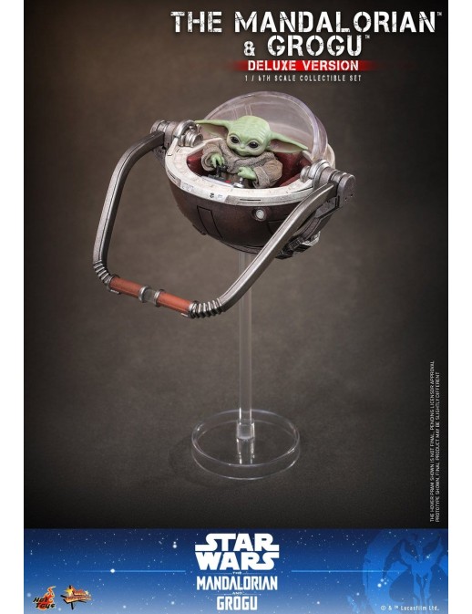 Hot Toys Movie Masterpiece Star Wars The Mandalorian and Grogu 1/6 Scale Collectible Figure Deluxe Version
