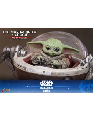Hot Toys Movie Masterpiece Star Wars The Mandalorian and Grogu 1/6 Scale Collectible Figure Deluxe Version