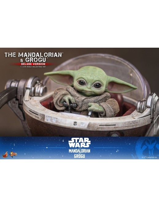 Hot Toys Movie Masterpiece Star Wars The Mandalorian and Grogu 1/6 Scale Collectible Figure Deluxe Version