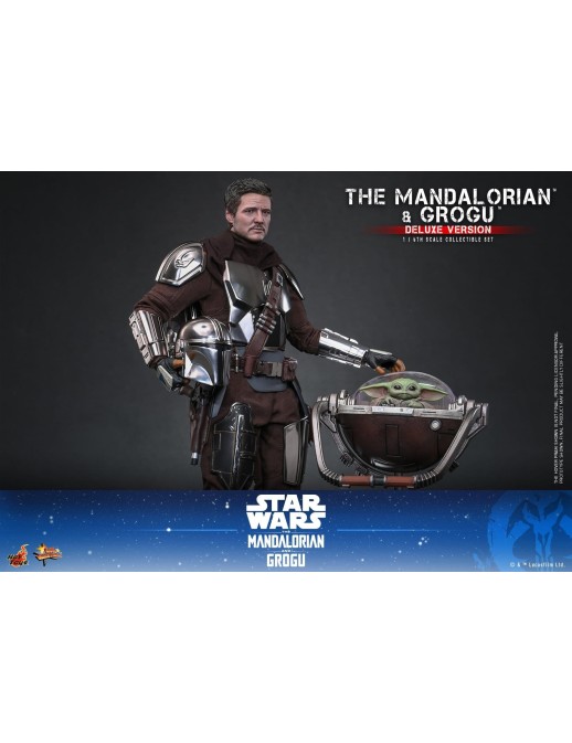 Hot Toys Movie Masterpiece Star Wars The Mandalorian and Grogu 1/6 Scale Collectible Figure Deluxe Version