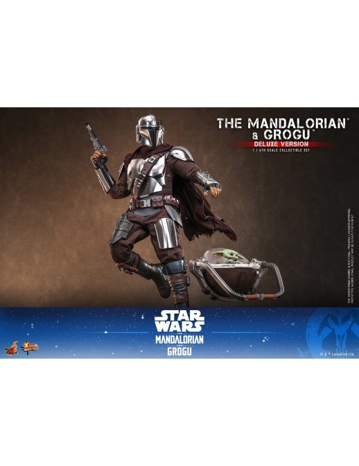Hot Toys Movie Masterpiece Star Wars The Mandalorian and Grogu 1/6 Scale Collectible Figure Deluxe Version