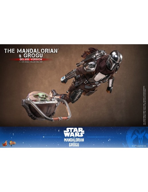 Hot Toys Movie Masterpiece Star Wars The Mandalorian and Grogu 1/6 Scale Collectible Figure Deluxe Version