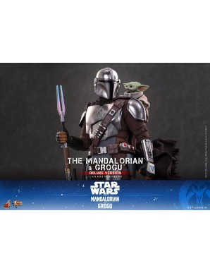 Hot Toys Movie Masterpiece Star Wars The Mandalorian and Grogu 1/6 Scale Collectible Figure Deluxe Version