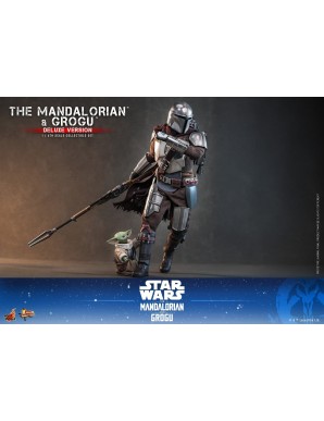 Hot Toys Movie Masterpiece Star Wars The Mandalorian and Grogu 1/6 Scale Collectible Figure Deluxe Version