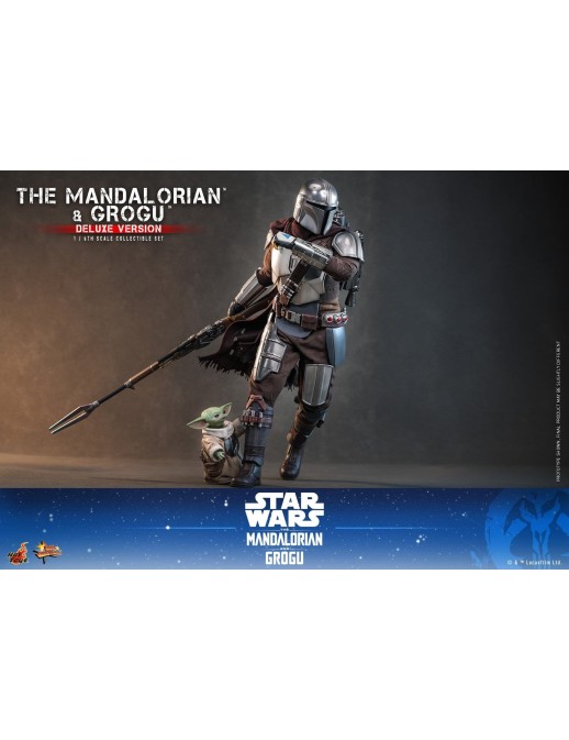 Hot Toys Movie Masterpiece Star Wars The Mandalorian and Grogu 1/6 Scale Collectible Figure Deluxe Version