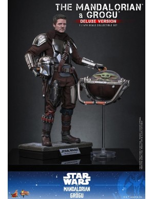 Hot Toys Movie Masterpiece Star Wars The Mandalorian and Grogu 1/6 Scale Collectible Figure Deluxe Version