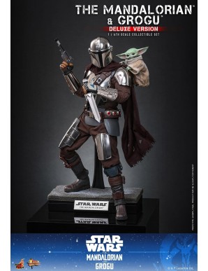 Hot Toys Movie Masterpiece Star Wars The Mandalorian and Grogu 1/6 Scale Collectible Figure Deluxe Version
