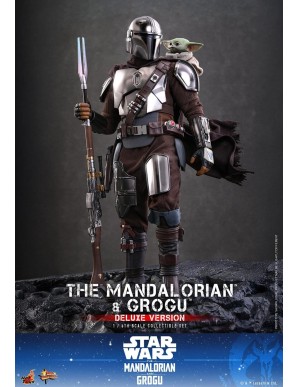 Hot Toys Movie Masterpiece Star Wars The Mandalorian and Grogu 1/6 Scale Collectible Figure Deluxe Version
