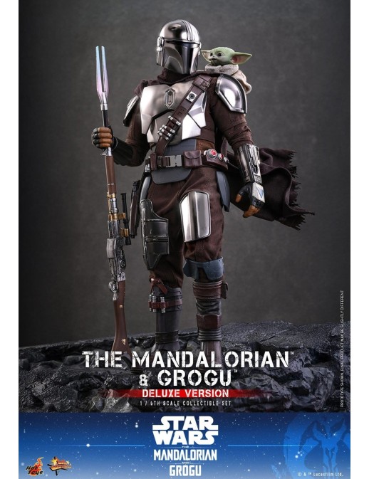 Hot Toys Movie Masterpiece Star Wars The Mandalorian and Grogu 1/6 Scale Collectible Figure Deluxe Version