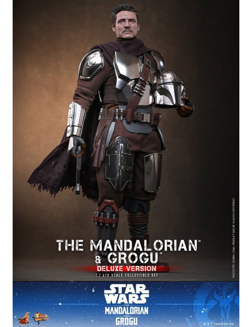 Hot Toys Movie Masterpiece Star Wars The Mandalorian and Grogu 1/6 Scale Collectible Figure Deluxe Version